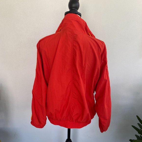 Vintage Red & Yellow Windbreaker Bomber Jacket - Picture 4 of 11